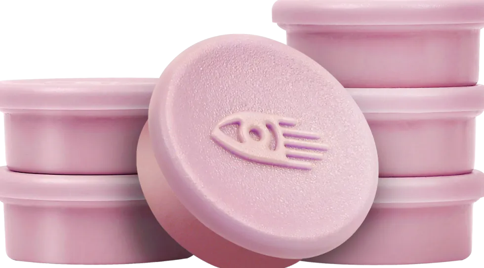 Magnet 20mm soft pink 10/fp