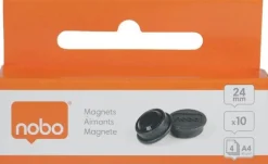 Magnet NOBO svart 24mm 10/fp