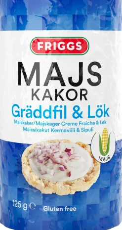Majskakor Gräddfil&Lök 125g