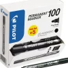 Marker Permanent 100 konisk Value Pack svart (20)