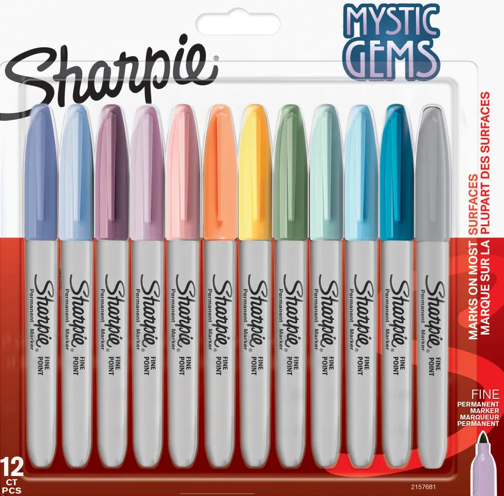Marker Sharpie Fine Mystic Gems (12)