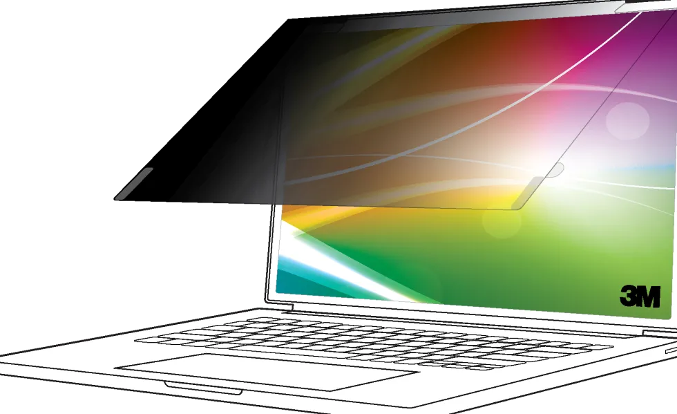 3M Bright Screen Privacy Filter for 15.