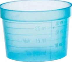 Medicinbägare Middag Blå, bred, 30ml, 50/fp