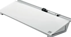 Memotavla glas NOBO med pennfack, vit, 460mm