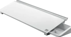 Memotavla glas NOBO med pennfack, vit, 460mm