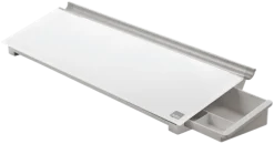 Memotavla glas NOBO med pennfack, vit, 460mm