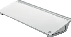 Memotavla glas NOBO med pennfack, vit, 460mm
