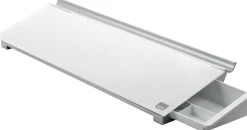 Memotavla glas NOBO med pennfack, vit, 460mm