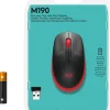 M190 Full-size wireless mouse, Red