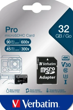 Micro SDHC Card PRO 32GB U3 with Adaptor
