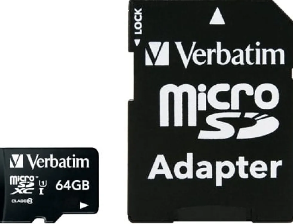Micro SDXC Card 64GB Class 10 w/adaptor