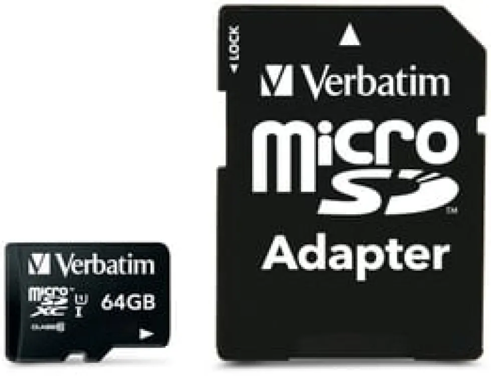 Micro SDXC Card 64GB Class 10 w/adaptor