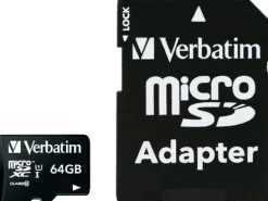 Micro SDXC Card 64GB Class 10 w/adaptor