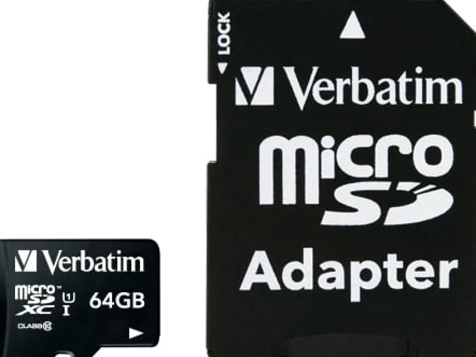 Micro SDXC Card 64GB Class 10 w/adaptor