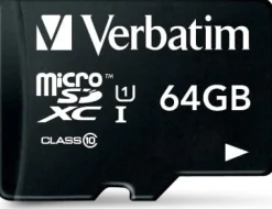 Micro SDXC Card 64GB Class 10 w/adaptor