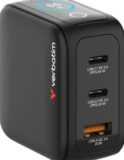 Mini GaN Charger 3-port 65W with Display