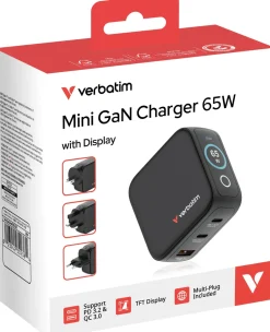 Mini GaN Charger 3-port 65W with Display
