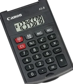 Miniräknare CANON AS-8 svart