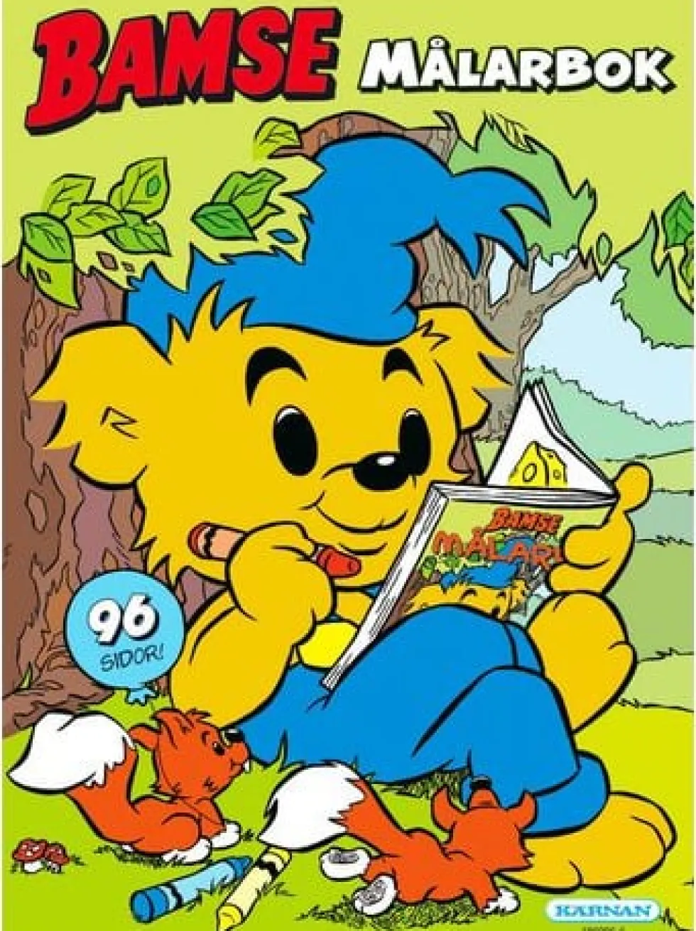 Målarbok Bamse