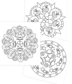 Målarbok Mandala 24 sidor