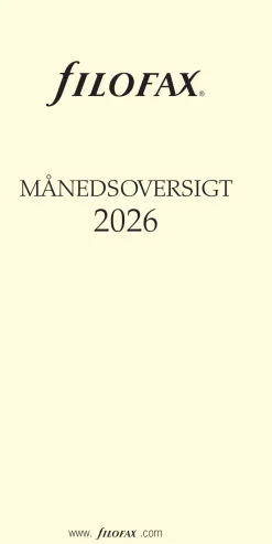 Månadsöversikt Personal 2026 Dansk