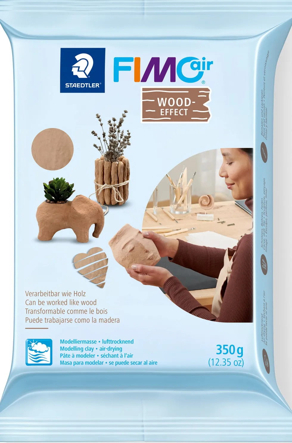 Modellera Fimo Air Trä-Effect 350G