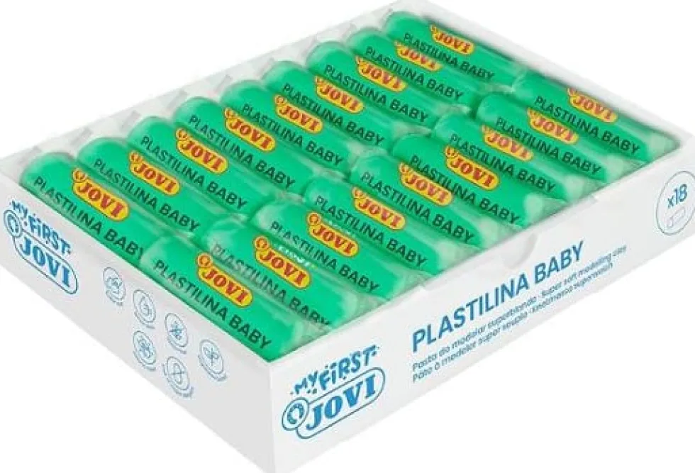 Modellera PLASTILINA Baby 18x38g grön