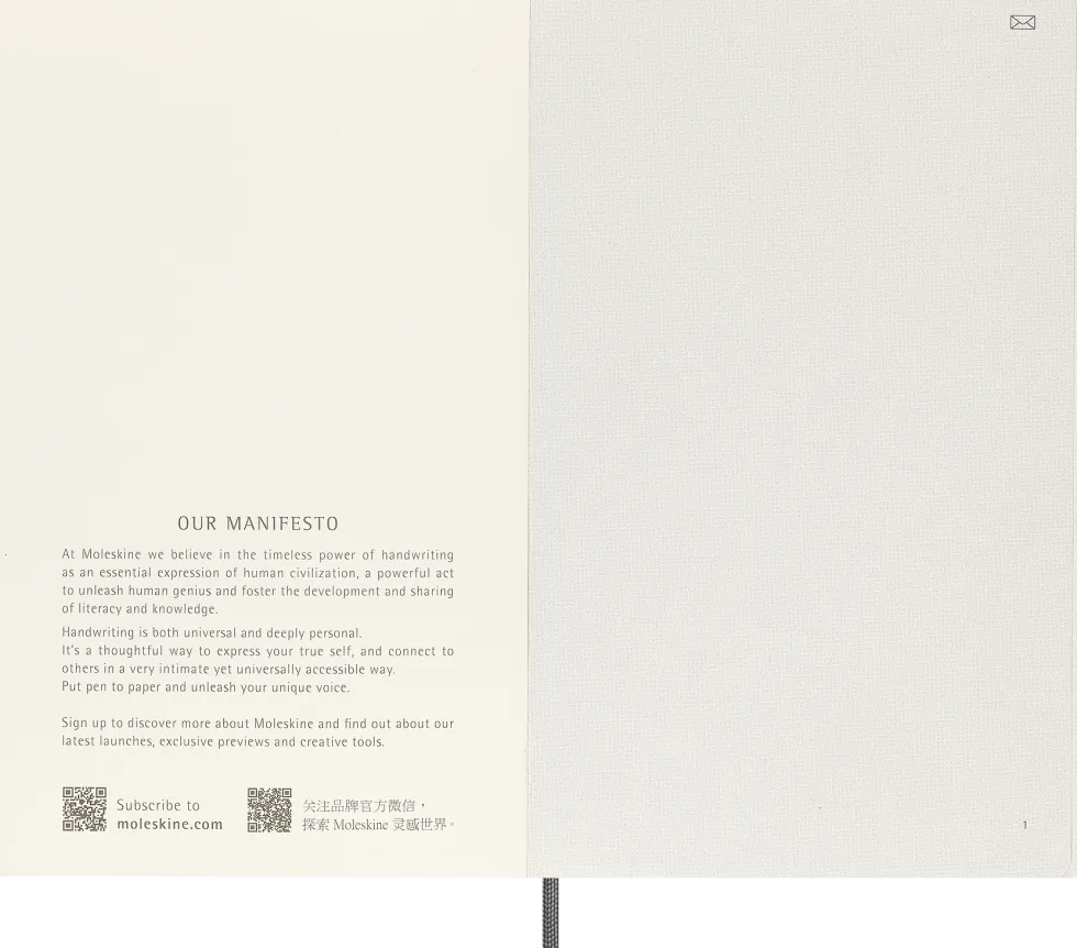 Moleskine Smart Anteckningsbok Soft Olinjerad Large Svart