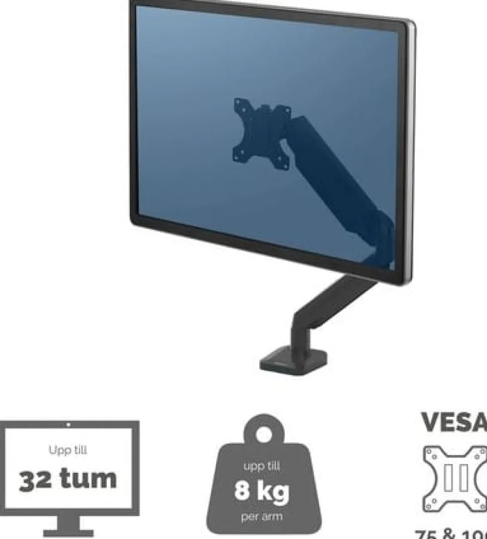 Monitorarm FELLOWES Platinum gas singel