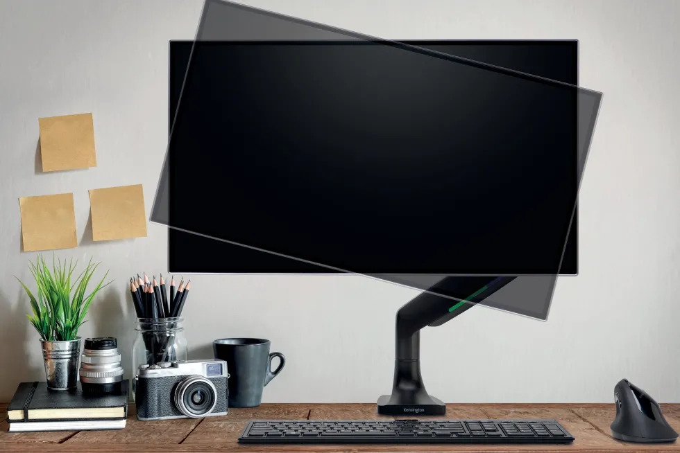 Monitor Arm Single OneTouch Adjust. Black