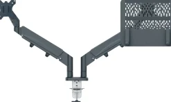 Monitor Arm Space Saving Dual+Laptop Arm, Dark Grey