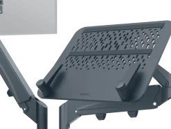 Monitor Arm Space Saving Dual+Laptop Arm, Dark Grey