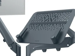 Monitor Arm Space Saving Dual+Laptop Arm, Dark Grey