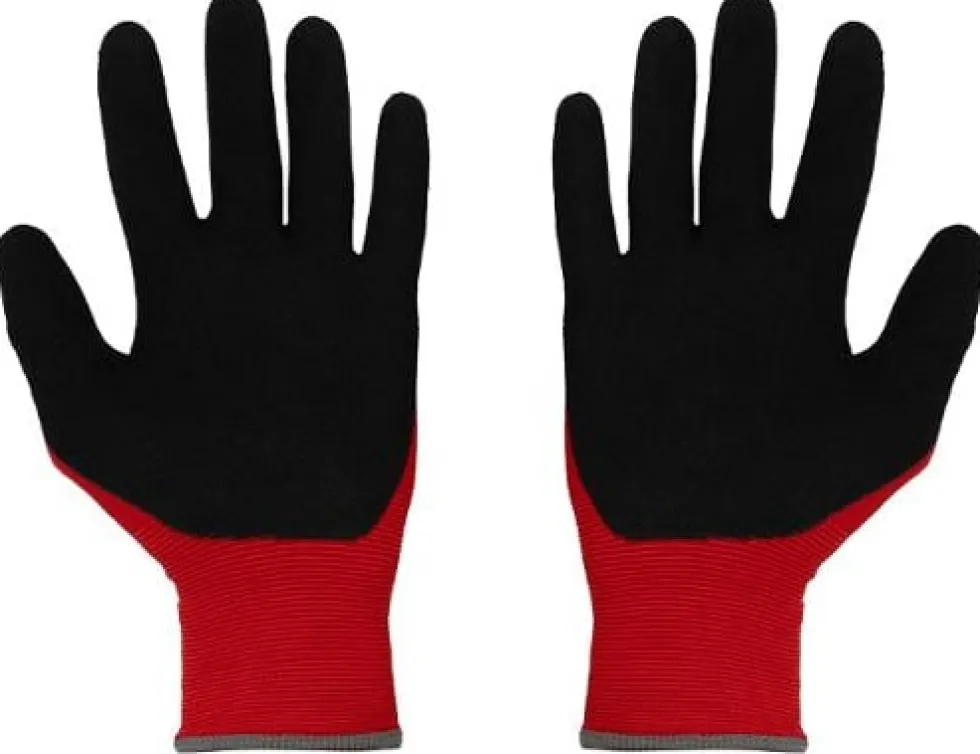Montagehandske MY-T-GEAR nitril röd 11