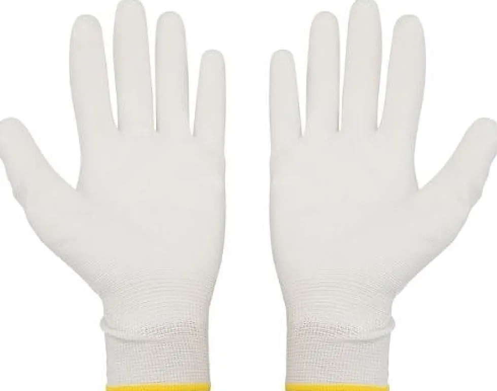 Montagehandske MY-T-GEAR PU vit 8