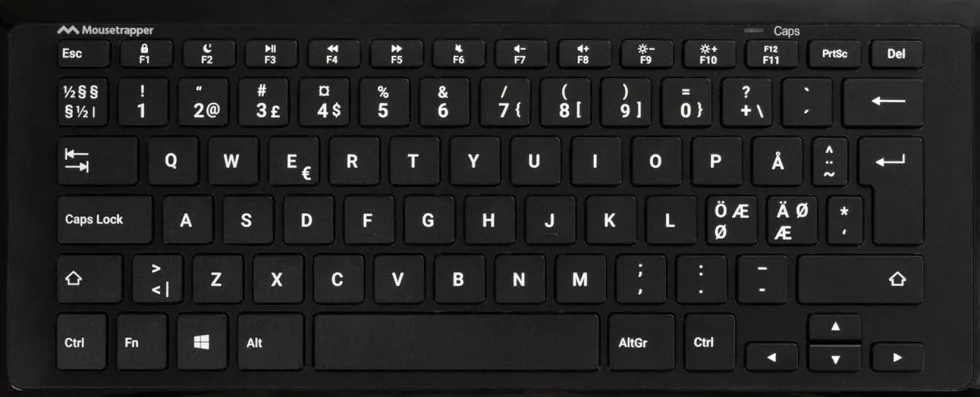 MOUSETRAPPER Type Mini Wireless Keyboard, Black