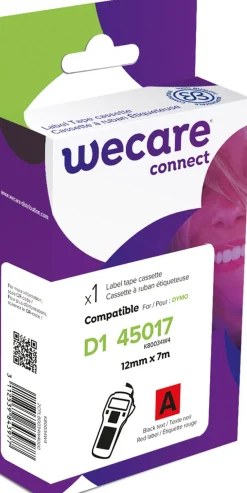 Märkband Wecare D1 12mm sv/röd