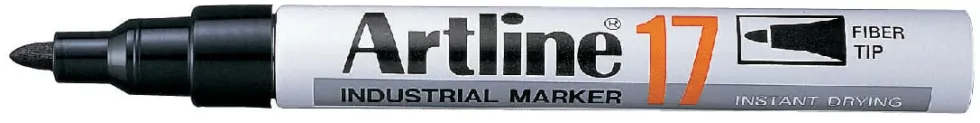 Märkpenna ARTLINE 17 Industri rund svart