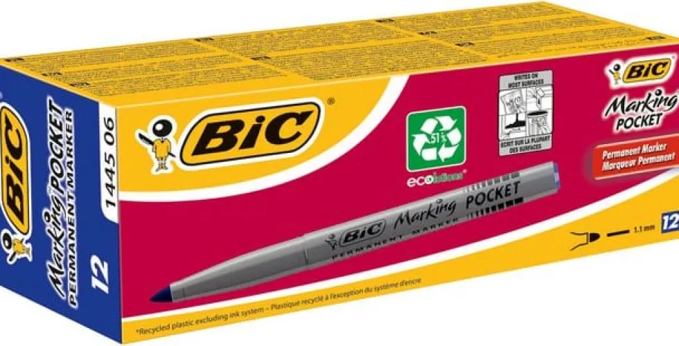 Märkpenna BIC 1445 pocket blå