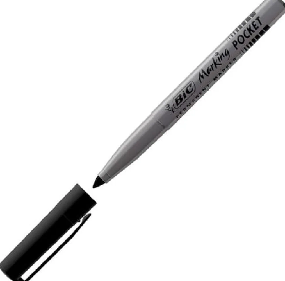 Märkpenna BIC 1445 Pocket Svart, permanent