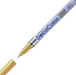 Märkpenna Deco Color SuperFine Guld, vattenfast