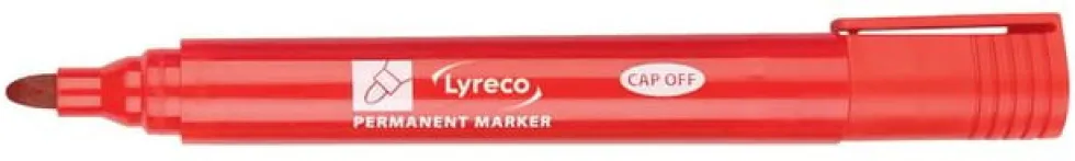 Märkpenna LYRECO 1,5mm rund röd