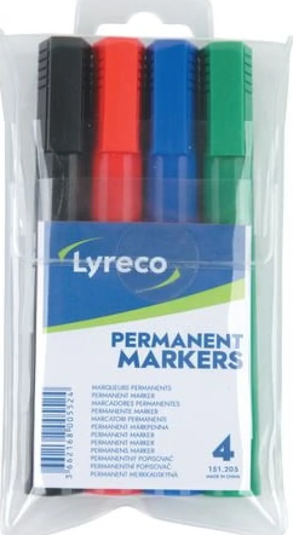 Märkpenna LYRECO sort.färger 4/fp