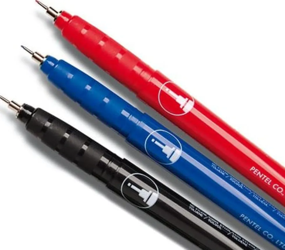 Märkpenna perm. PENTEL super fine svart