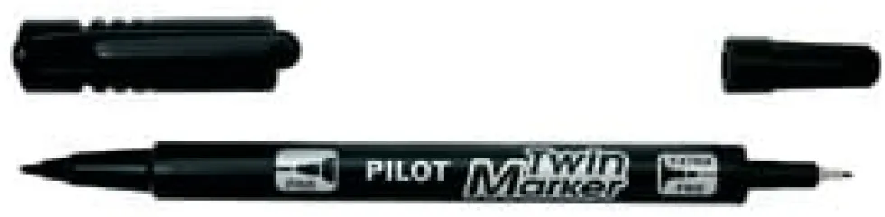 Märkpenna PILOT BG Twin Marker Svart