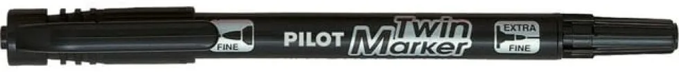 Märkpenna PILOT BG Twin Marker Svart