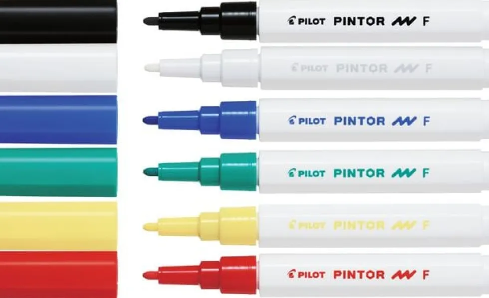 Märkpenna PILOT Pintor F 6 färger/fp