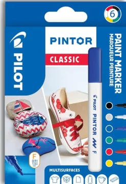 Märkpenna PILOT Pintor F 6 färger/fp