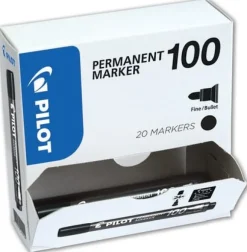 Märkpenna PILOT SCA 100 2-4,5 rund svart