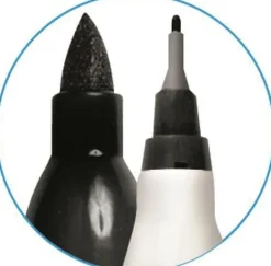 Märkpenna SHARPIE Twin Tip svart 12/fp